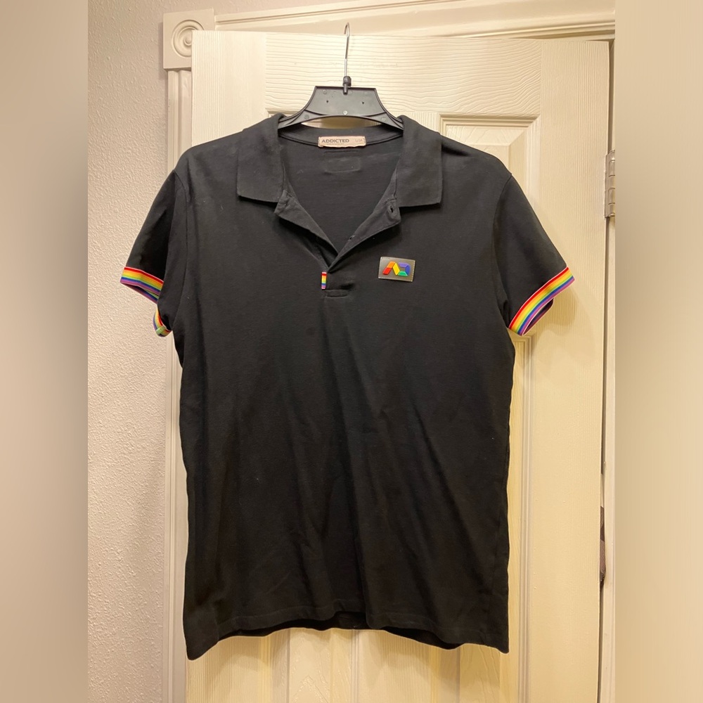 Addicted Barcelona Rainbow Polo Shirt